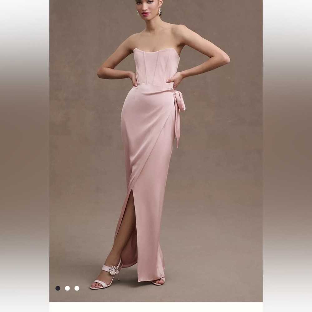 V CHAPMAN JUNE CORSET FRONT SLIT GOWN